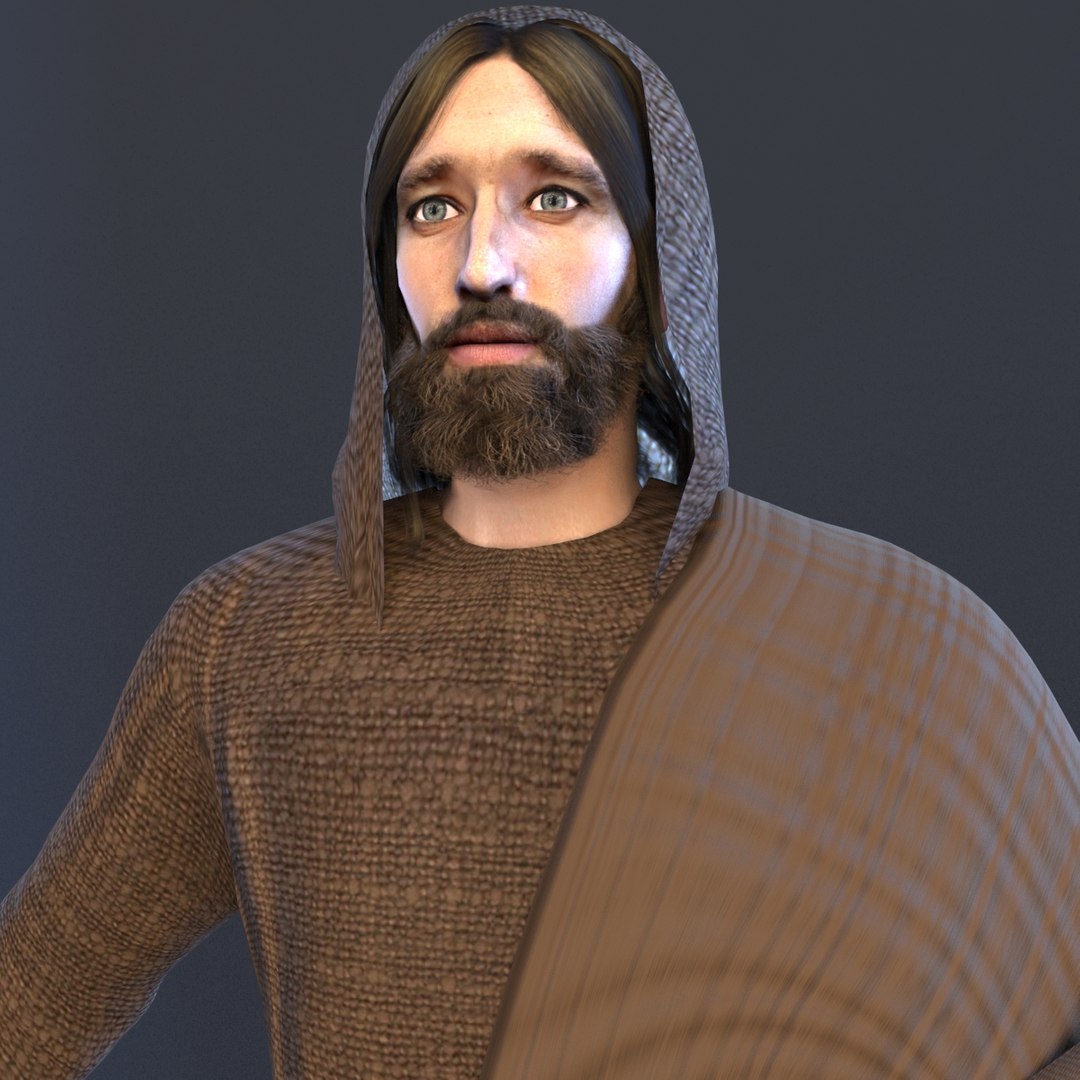 Jesus Christ Virgin Mary Model - Turbosquid 1429377