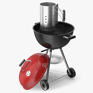 Charcoal Kettle Grill with Starter Tool