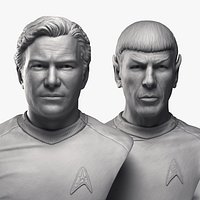 Kirk and Spock bust collection