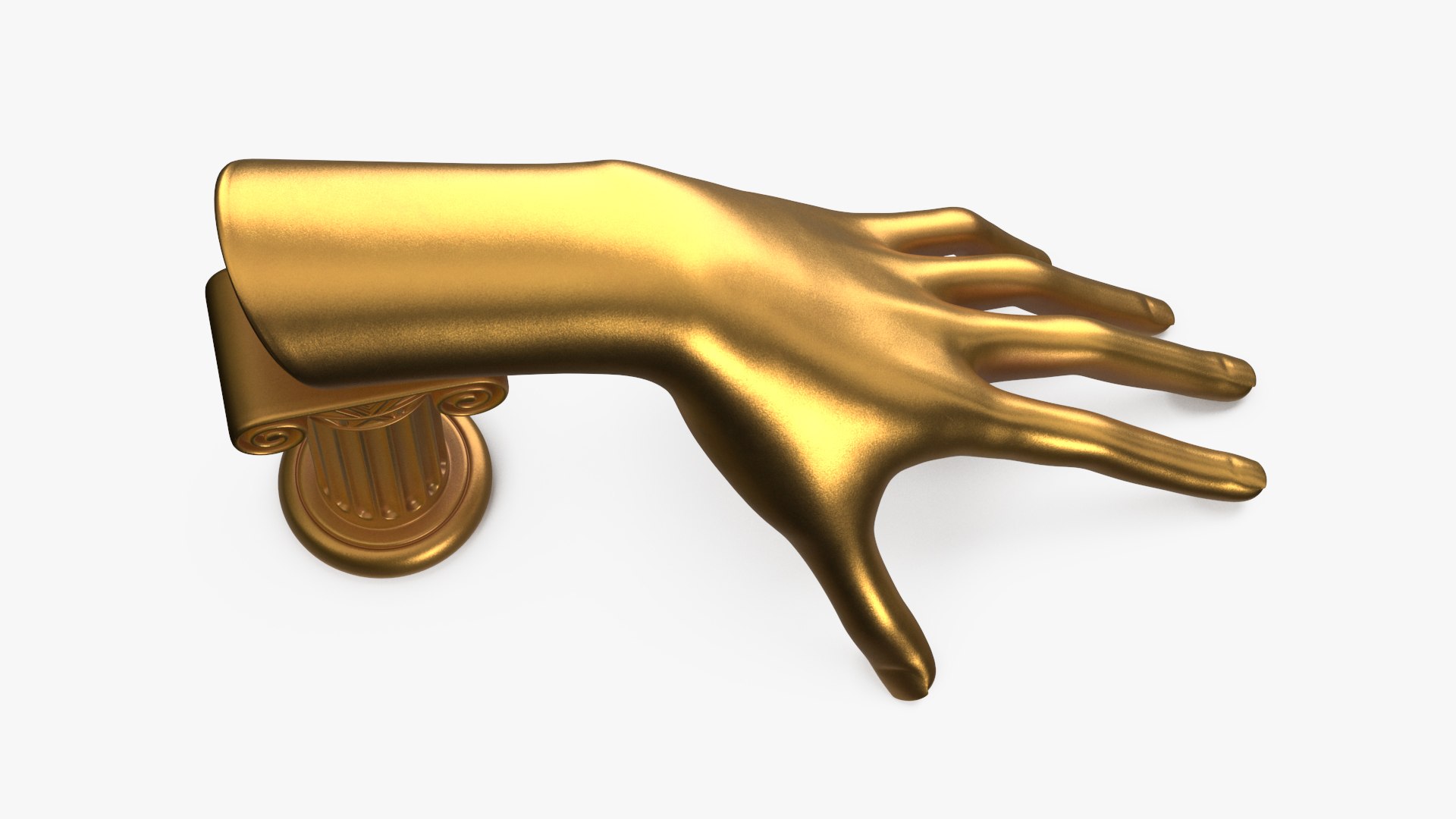 Ring Display Hand Shaped Golden 3D Model - TurboSquid 2302748