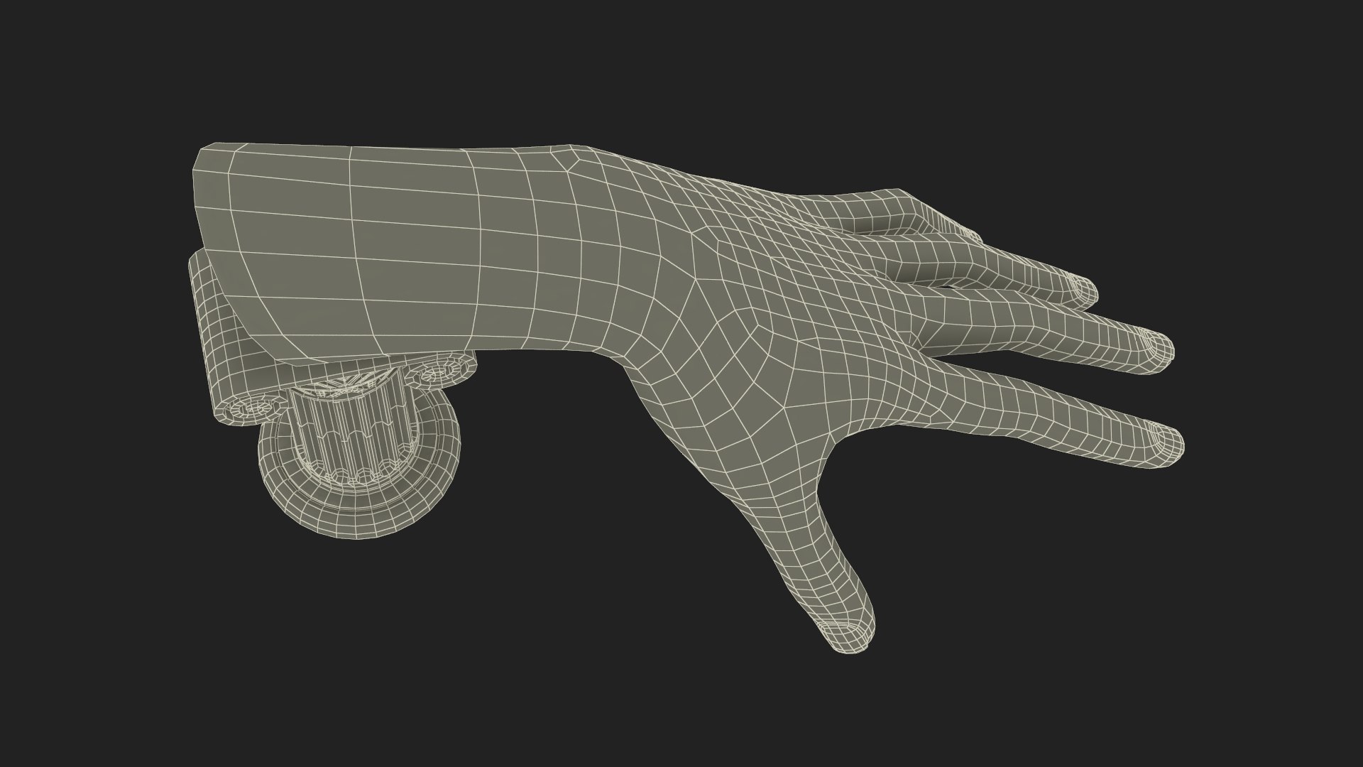 Ring Display Hand Shaped Golden 3D Model - TurboSquid 2302748