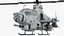 3D Bell AH-1Z Lethal Combat Helicopter Rigged model