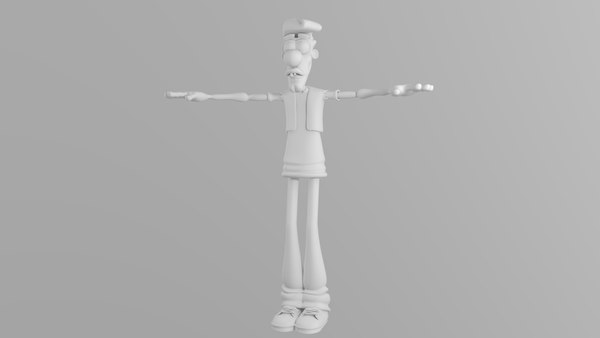 man cartoon 3d model