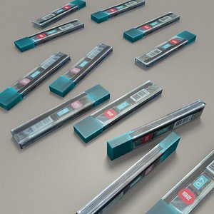 3d pencil leads model