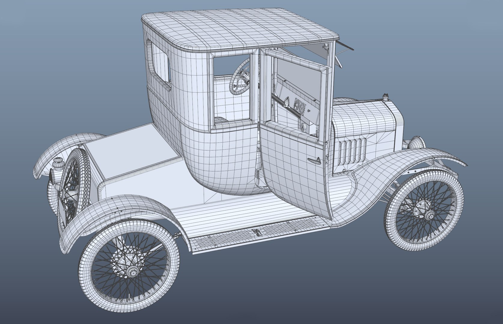 T Coupe 1919 Modeled 3D - TurboSquid 1245699