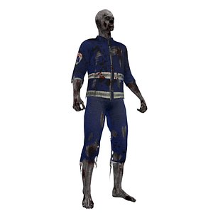 Zombie Paramedic 4 Rigged