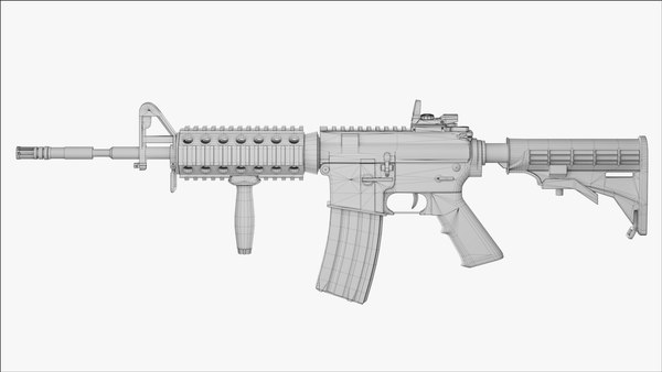 M4 Carbine Assault Rifle model - TurboSquid 1734149