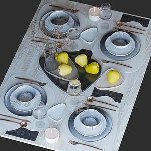 3D Tableware set model