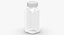Quadratische Plastikflasche 4oz 120ml Geschlossen