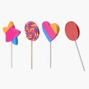 3D Lollipop Candy Collection