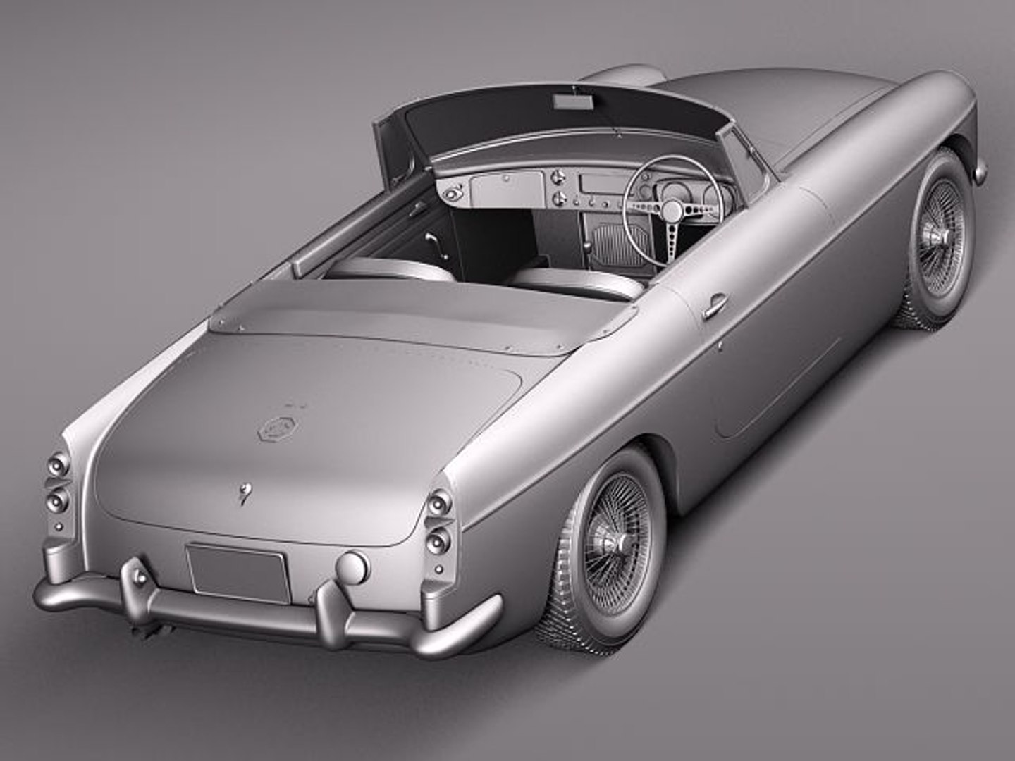 3d mg mgb b sport car