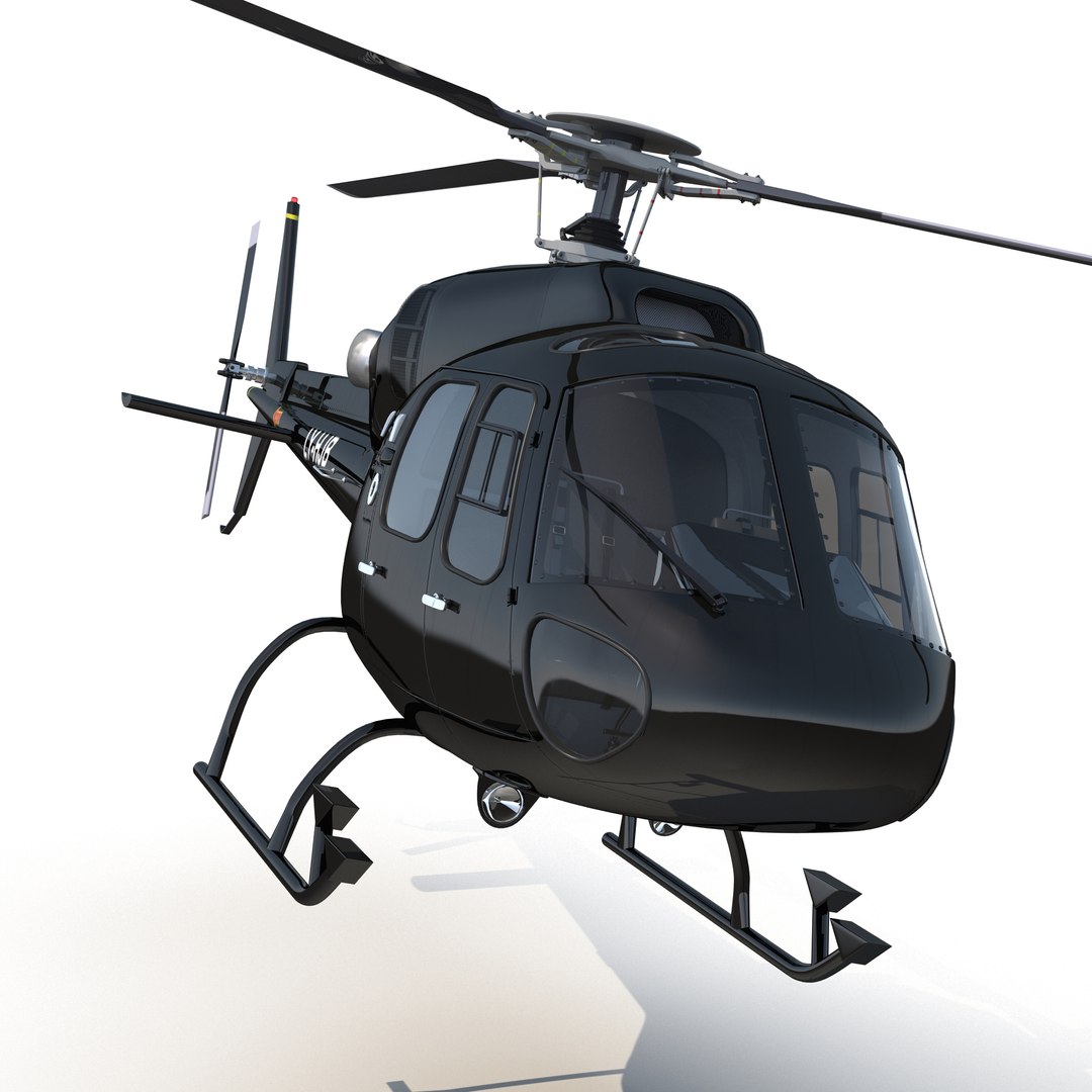 Eurocopter AS 355 3D model preview