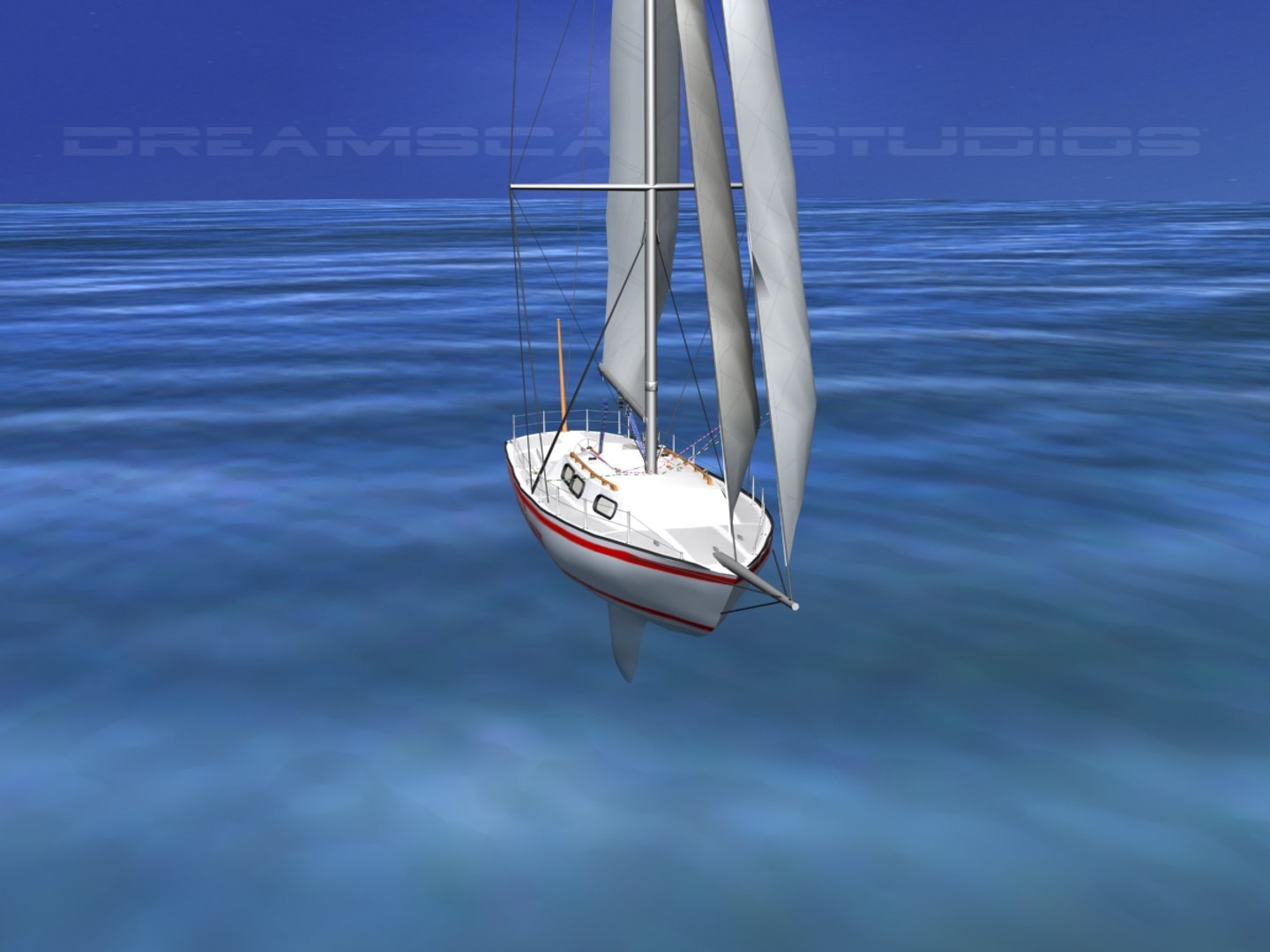 Cutter Rigged Sailing Sailboats 3D Model - TurboSquid 1307099