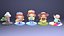 Pack de personnages chibi de professions (STL)