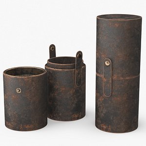 Worn Out Leather Organizer Tube