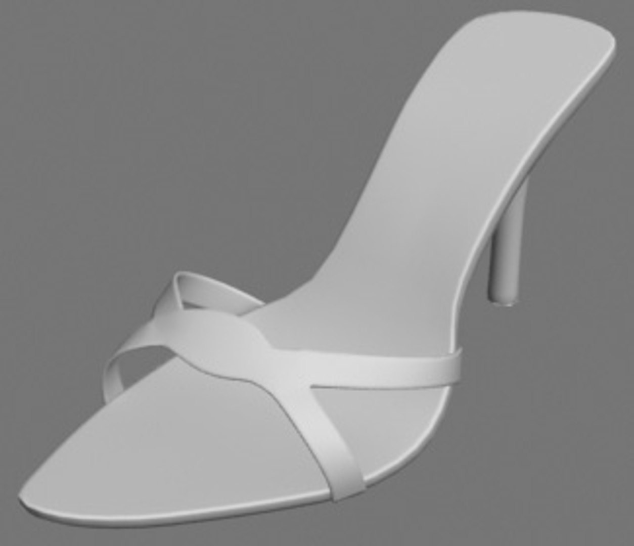 Heel Women Shoe 3d Model