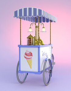 3dsmax ice-cream cart