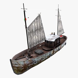 Sailing Fishing Boat  Cutter