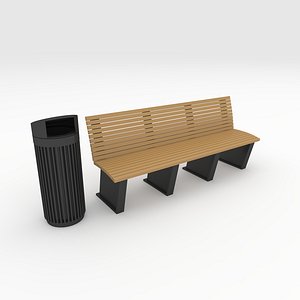 3D Bench Park 42