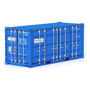20 ft Cube Open Side Shipping Container 01