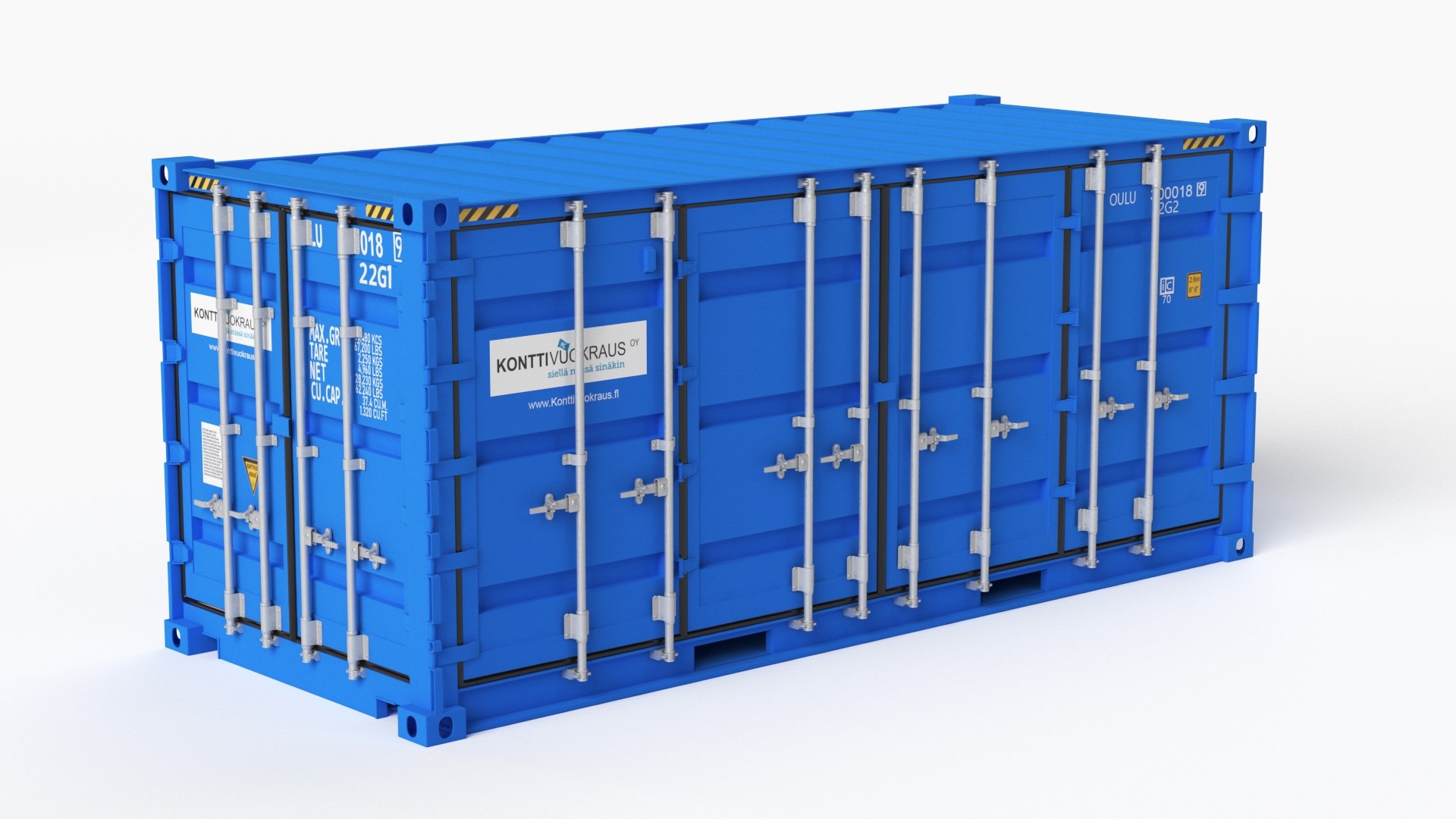 20 ft cube open 3D model - TurboSquid 1706902