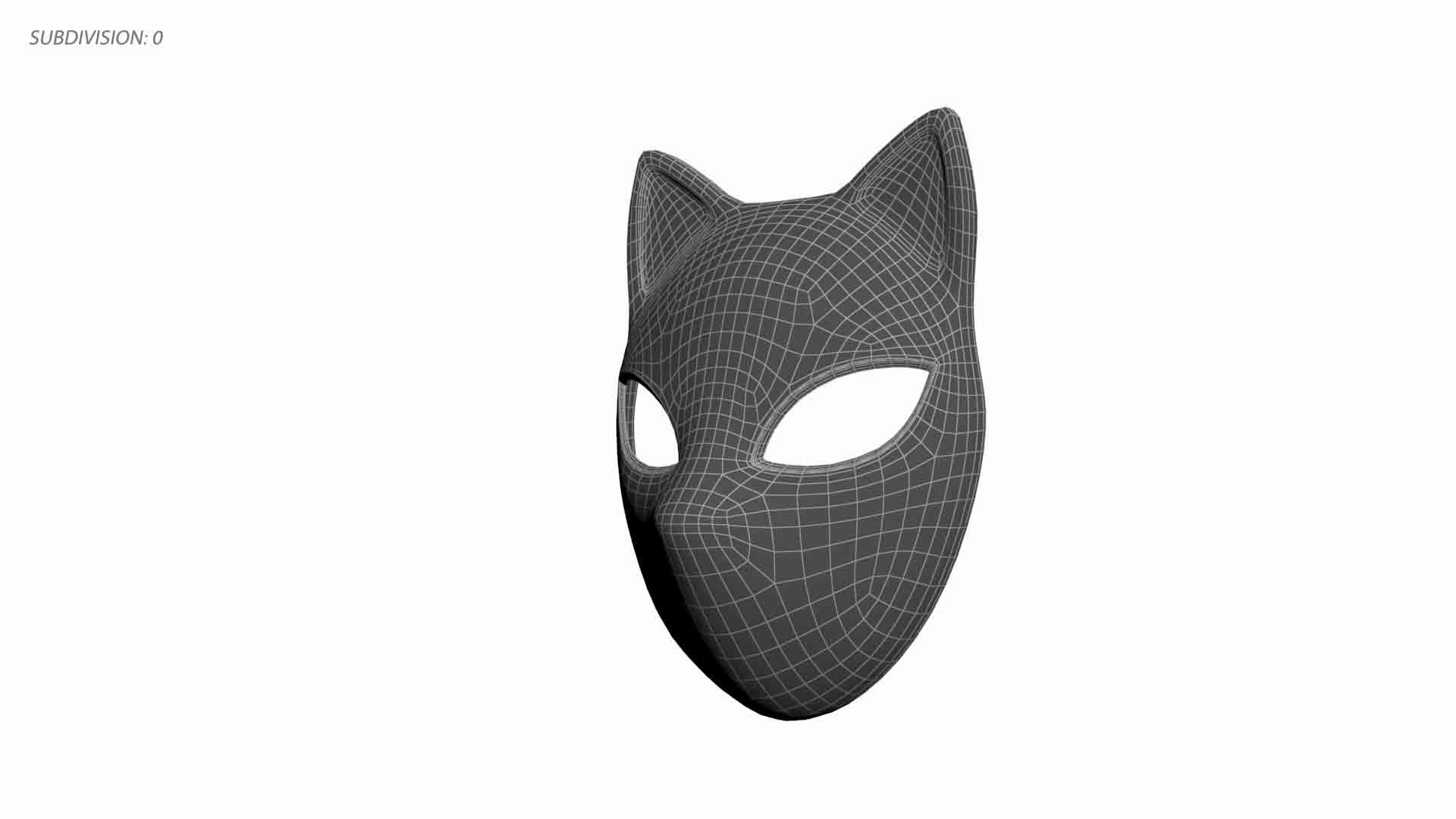 3D Demon Hunter Mask - TurboSquid 2258482