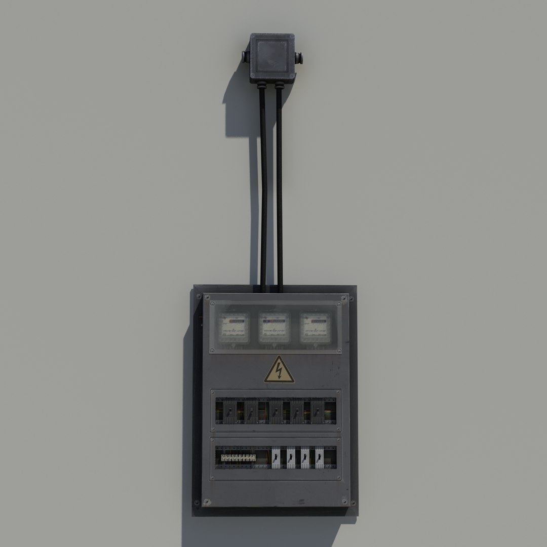 3d Model Box Electrical