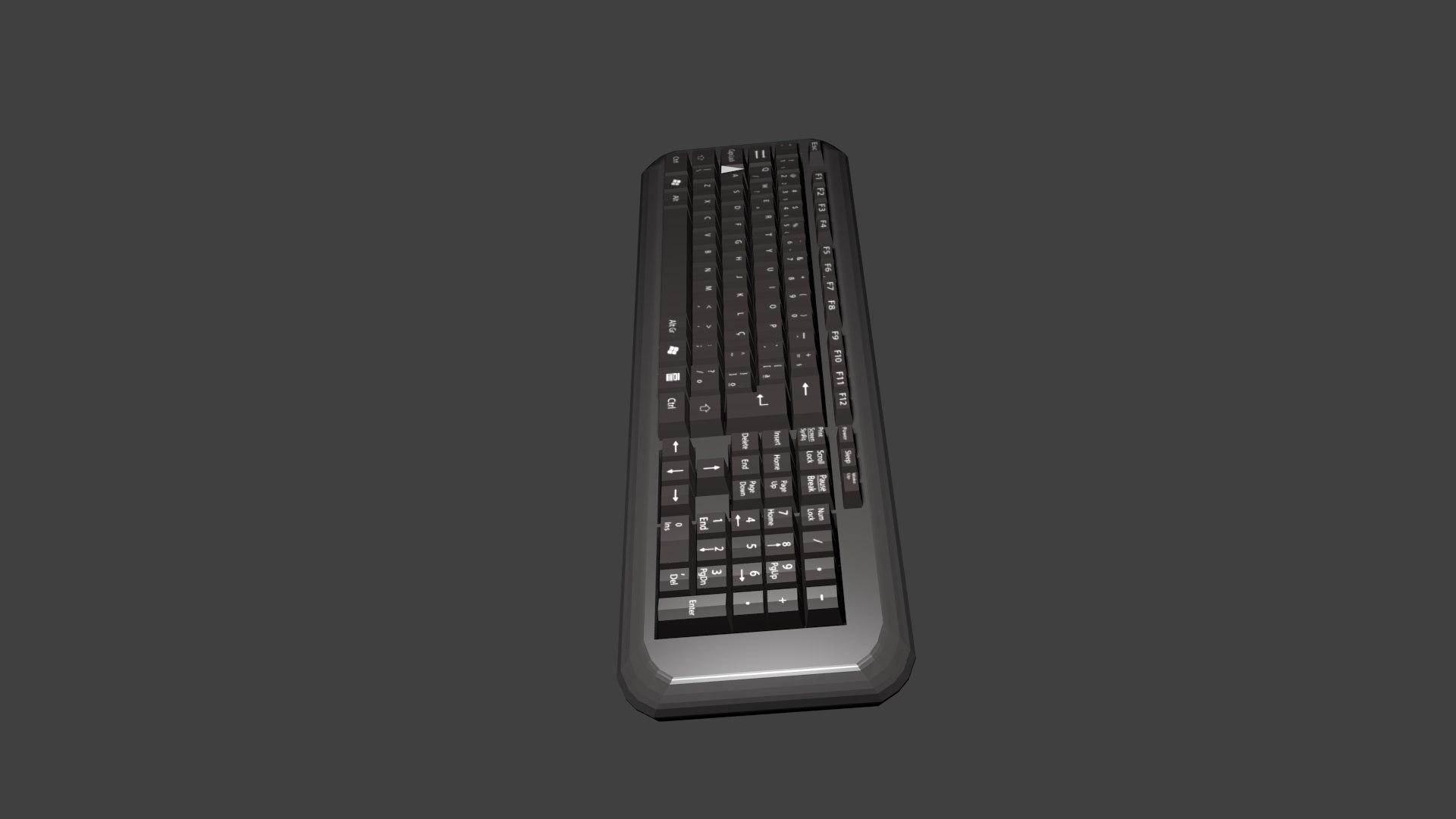 3D Basic Keyboard Model - TurboSquid 1298685