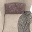 Fauteuil Monroe Wing avec coussin et couverture