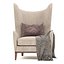 Fauteuil Monroe Wing avec coussin et couverture