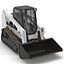 Compact Tracked Front Loader 3D Model