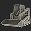 Compact Tracked Front Loader 3D Model