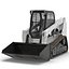 Compact Tracked Front Loader 3D Model