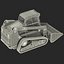 Compact Tracked Front Loader 3D Model