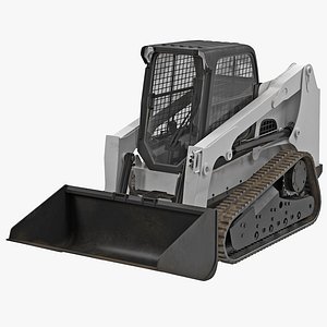 Compact Tracked Front Loader 3D Model