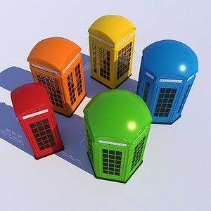 3D classical different shapes phone booth