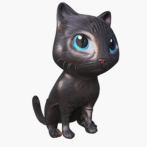 3D model Cat Cartoon Animated