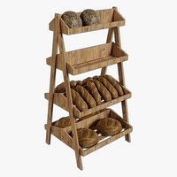 Bakery Bakery Bread Rack Patisserie Stand