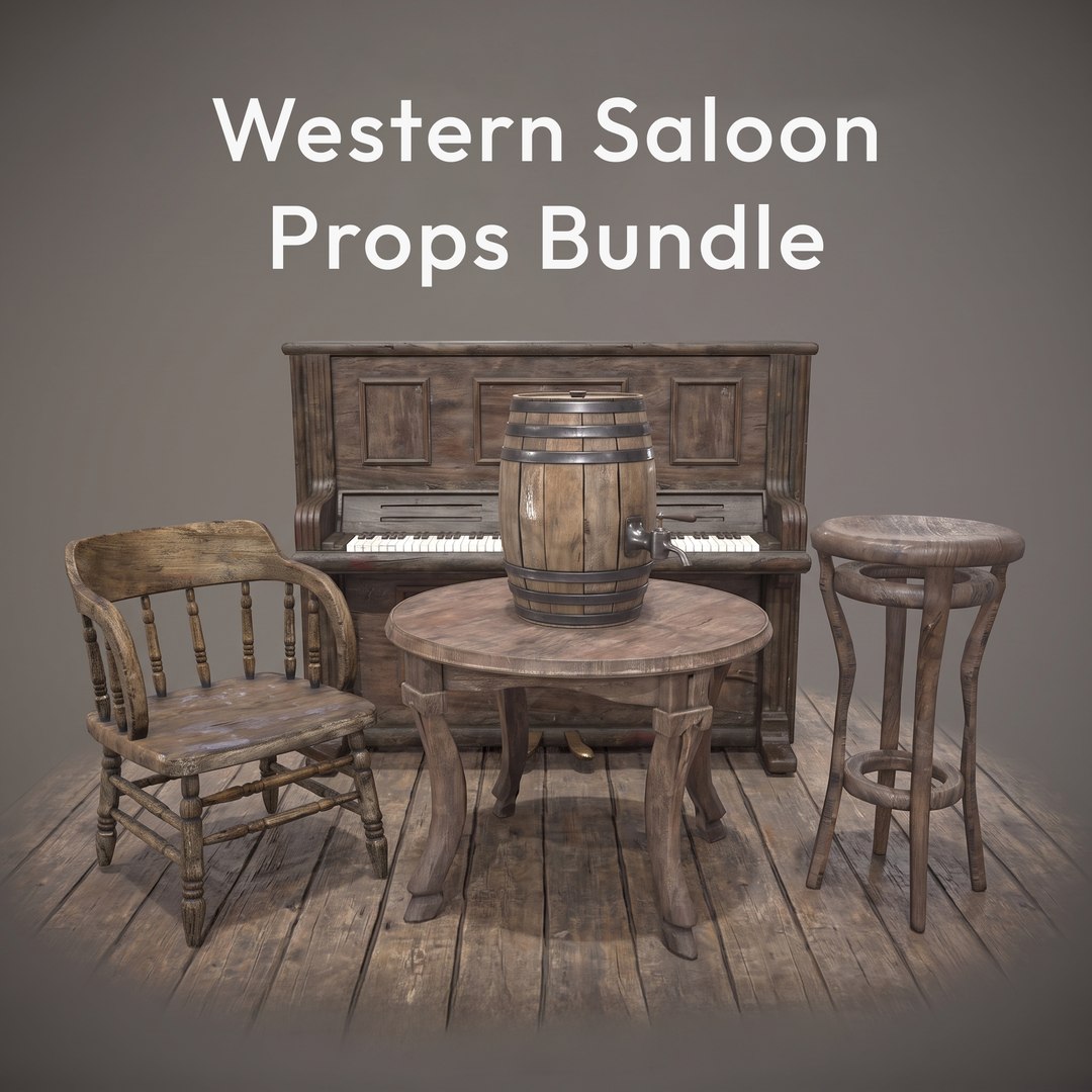 3D Western Saloon Props Bundle model https://p.turbosquid.com/ts-thumb/XV/CTB0lr/Is/tn/png/1784834831/1920x1080/fit_q87/58dd7da64afad4f067e25496285ef983c9abfd15/tn.jpg