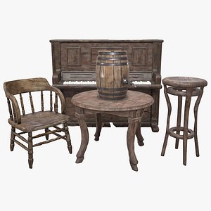 Western Saloon Props Bundle