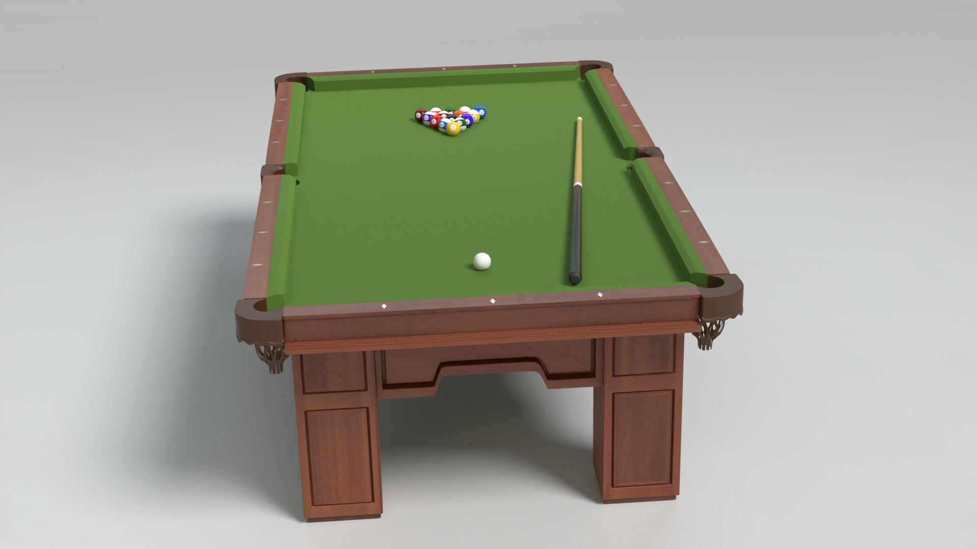 3D Model Pool Table - TurboSquid 1516389
