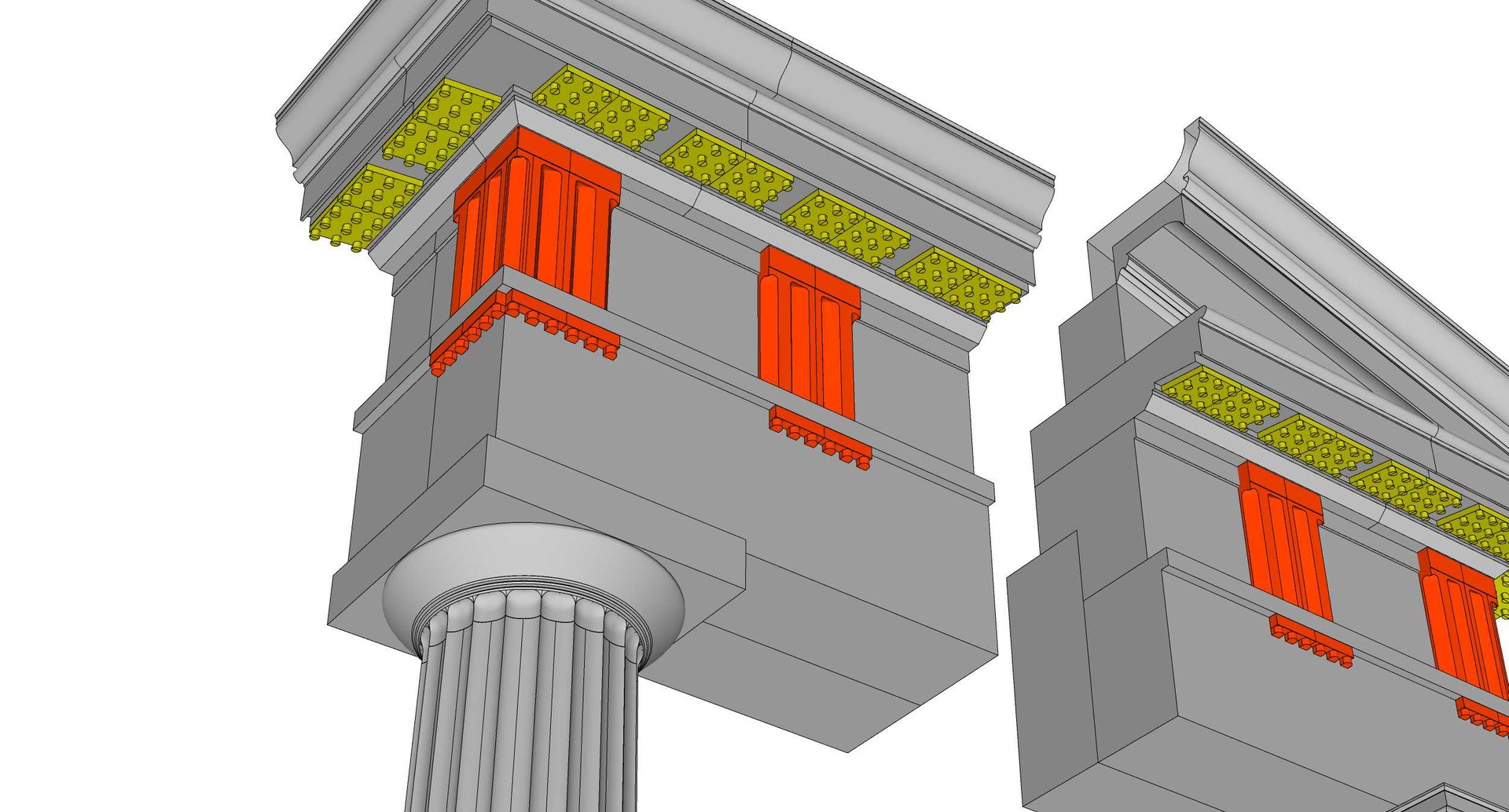 3D Archaic Greek Doric Column - TurboSquid 2272616