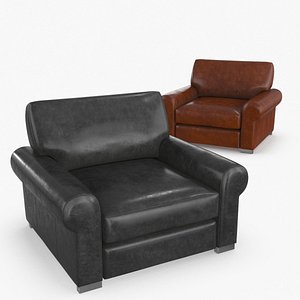 Leather Armchair v7 model