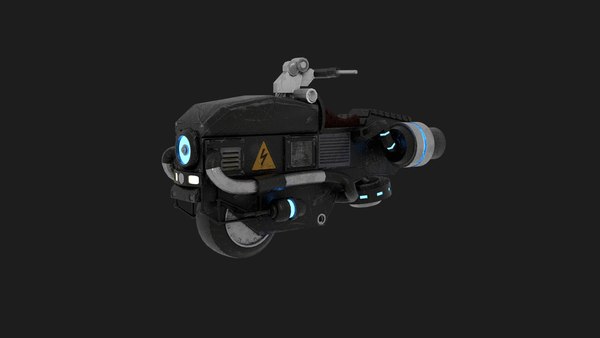 Sci-fi flying motorcycle 3D model - TurboSquid 1293993