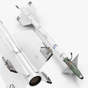 3D AIM9 Sidewinder Air to Air Missile model