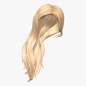 3D Teni Over Shoulder Long Hair model