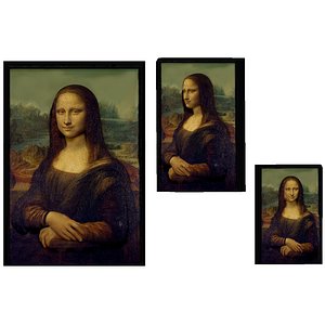 Mona Lisa by Leonardo da Vinchi 3d model relief