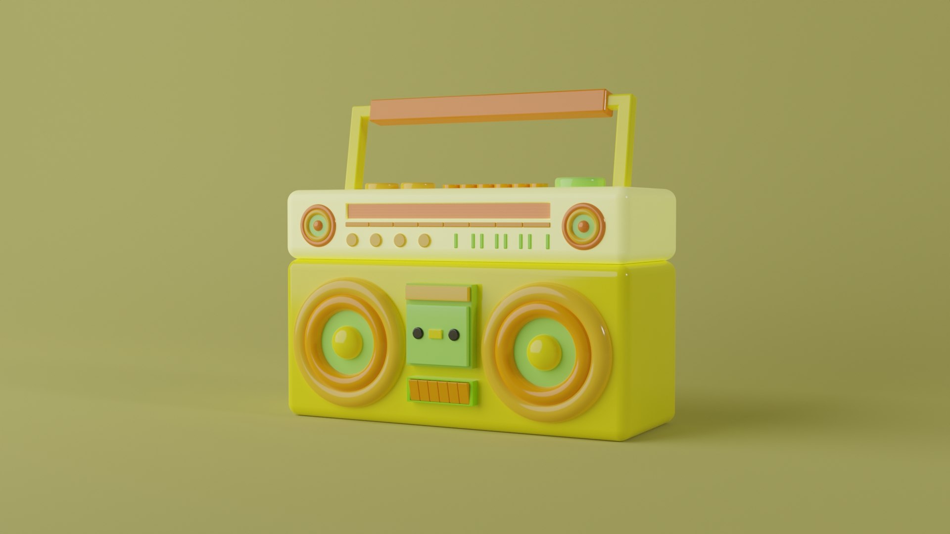 3D Boombox Stereo Colorful Model model - TurboSquid 2054278