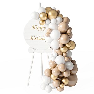 Balloon stand for birthday model