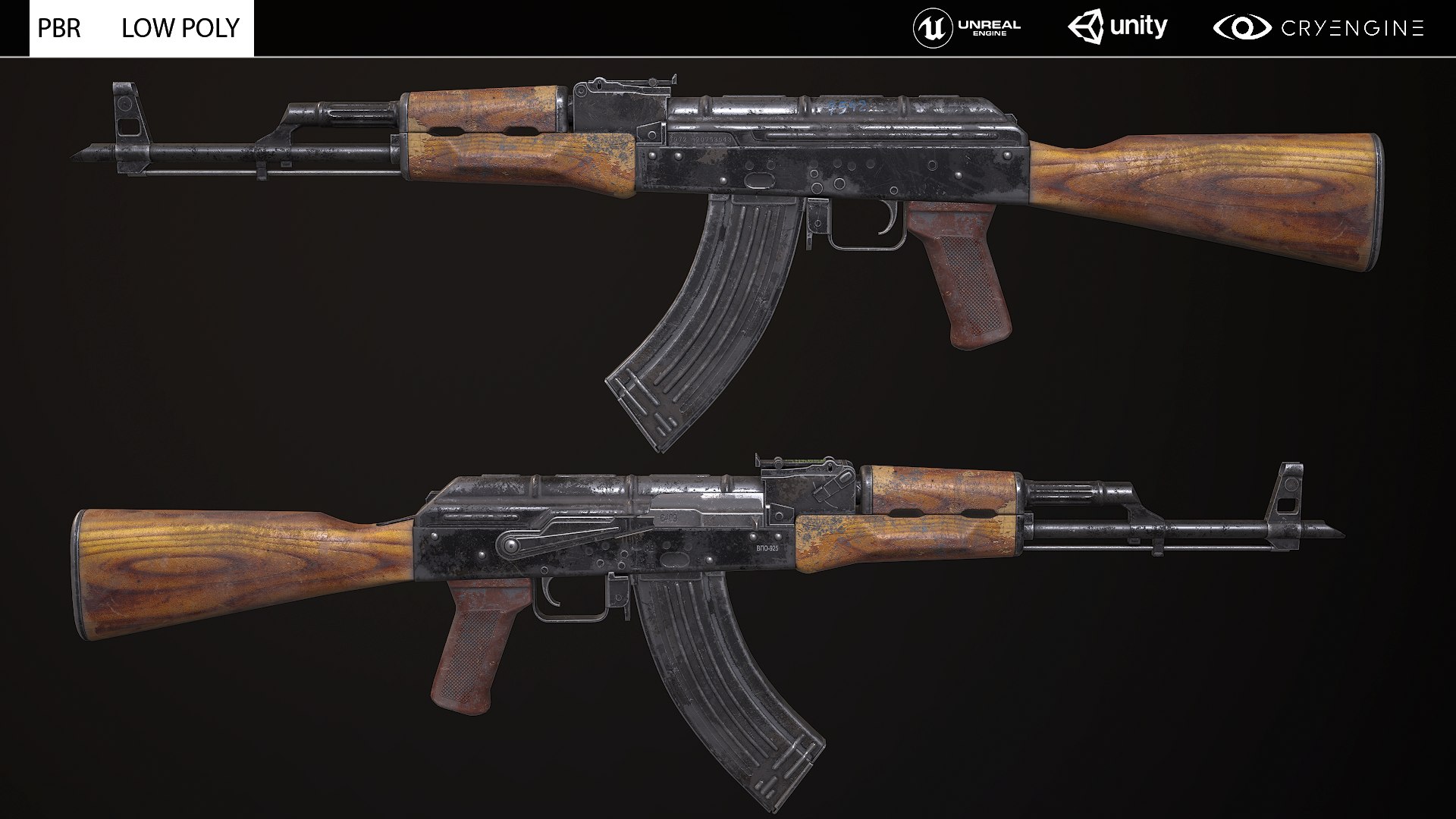 Akm Pbr Ready 3D Model - TurboSquid 1531480